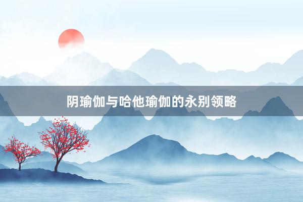 阴瑜伽与哈他瑜伽的永别领略